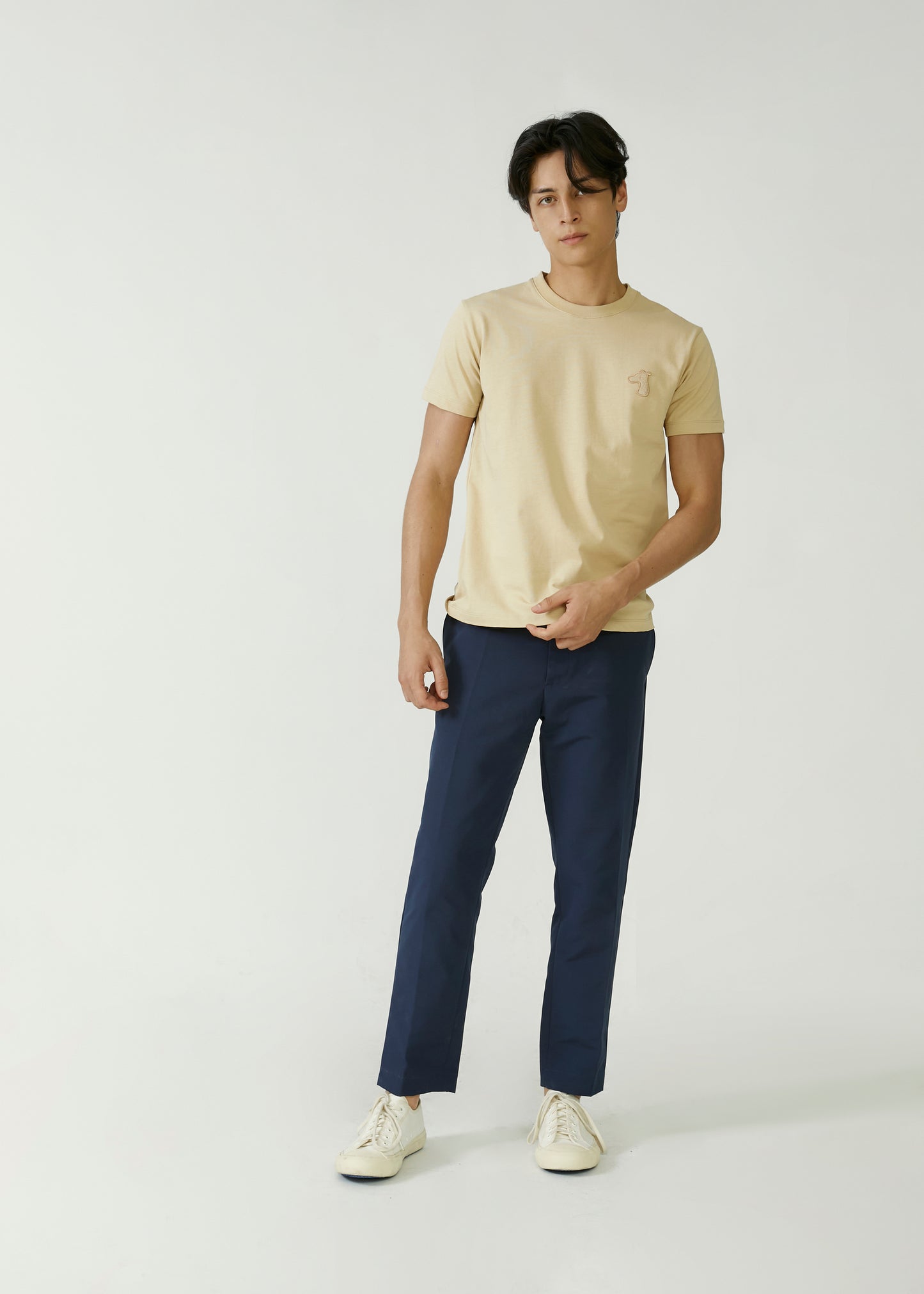 CLASSIC FIT T-SHIRT WITH TONE-ON-TONE LOGO