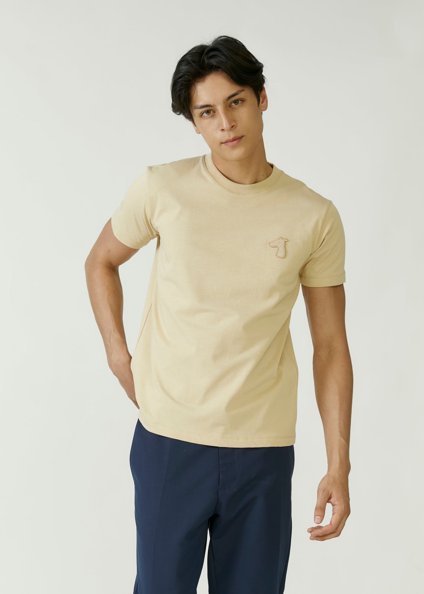 CLASSIC FIT T-SHIRT WITH TONE-ON-TONE LOGO