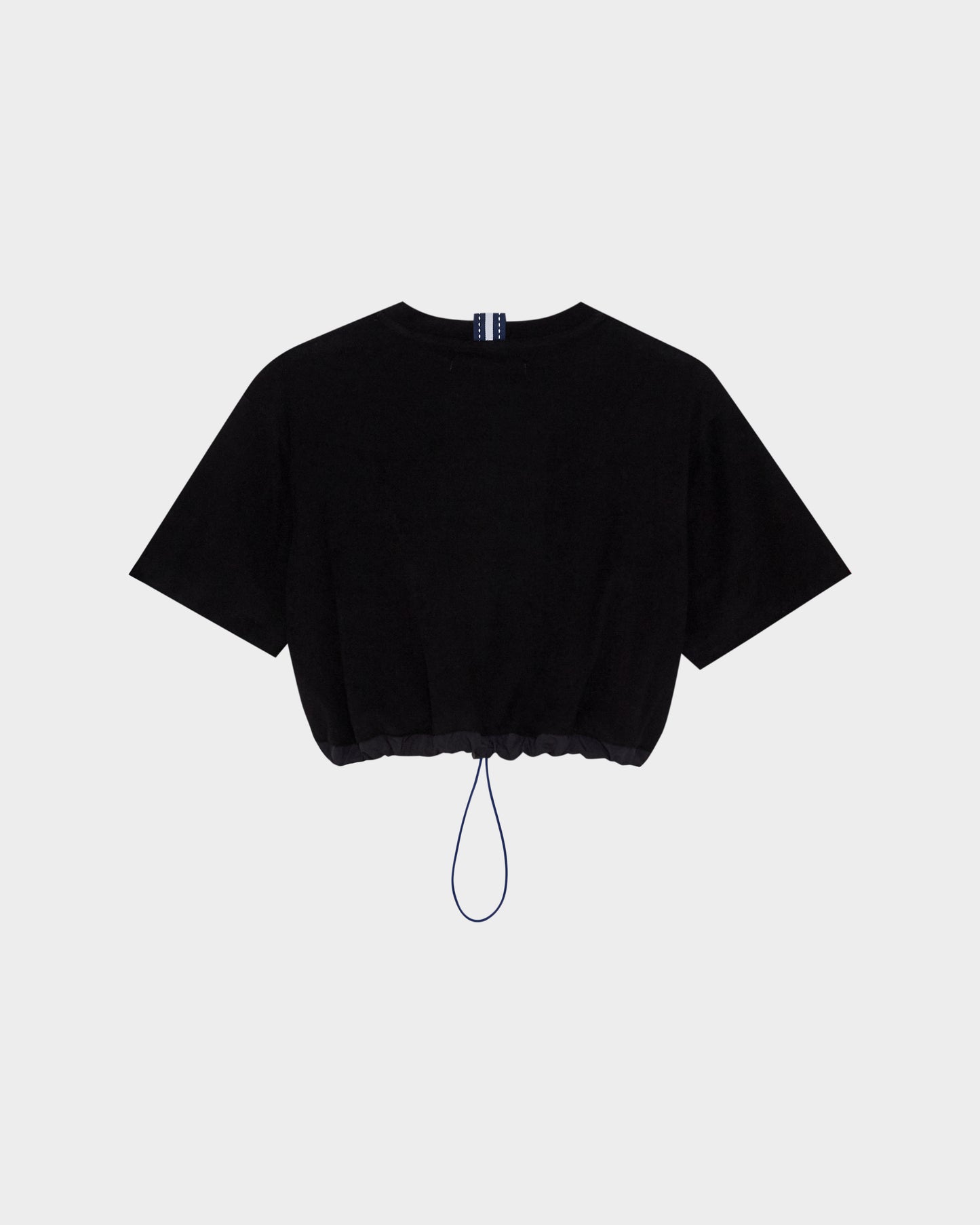 TERRY CLOTH CROPPED  T-SHIRT