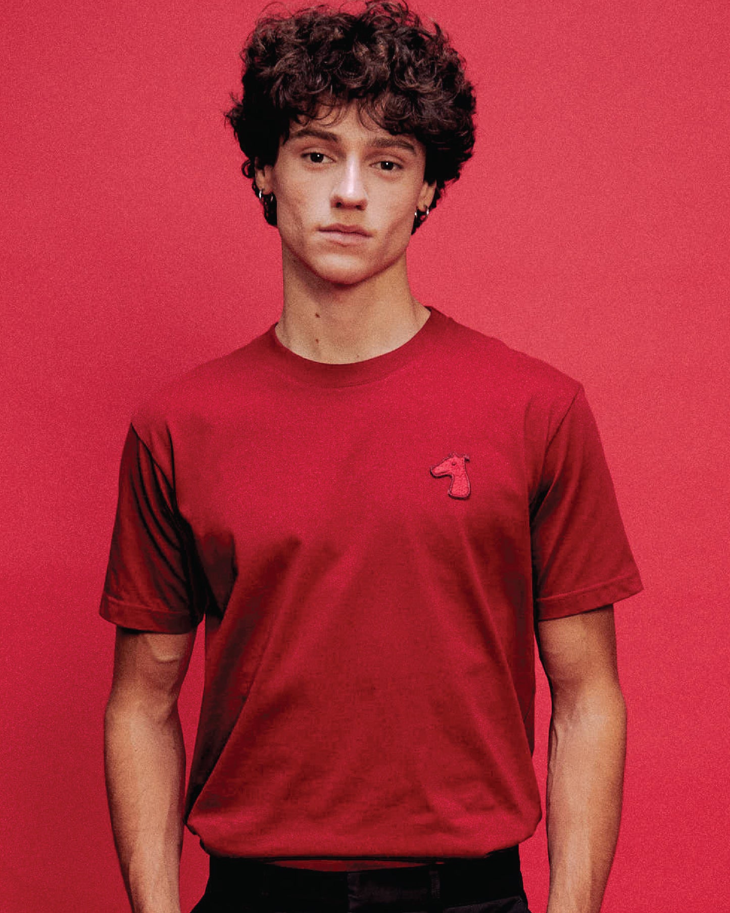 CLASSIC FIT T-SHIRT WITH LOGO EMBROIDERED