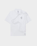 BREATHABLE JERSEY  POLO SHIRT  WITH  LOGO GRAPHIC PRINT