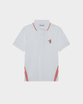 TAPE POLO SHIRT WITH LOGO EMBROIDERED