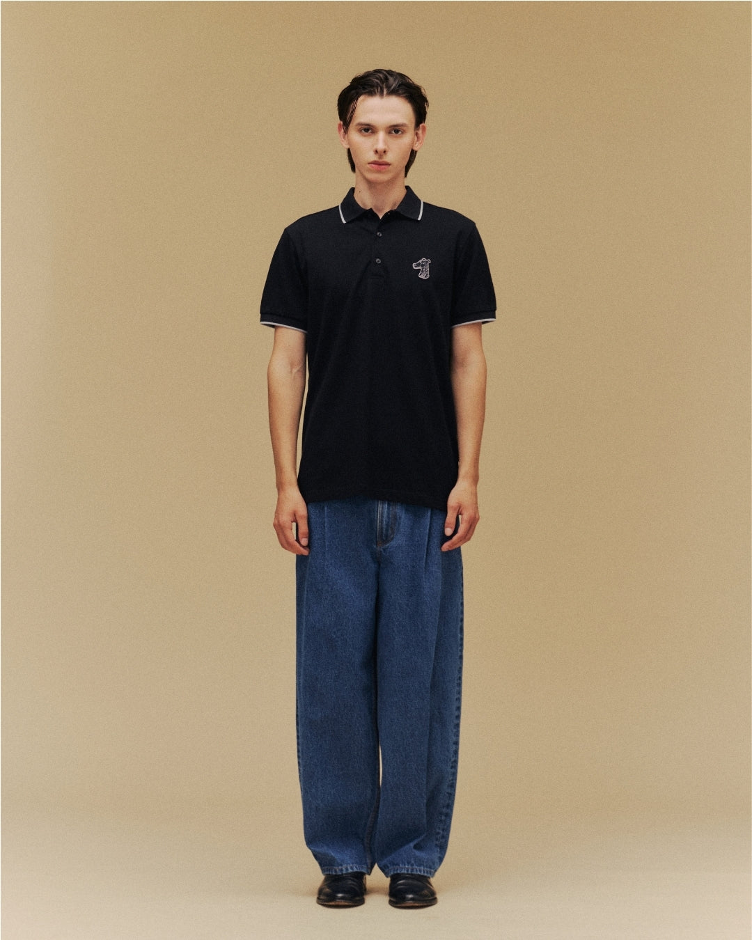 SMILEYHOUND GOODGATHER TIPPED POLO SHIRT