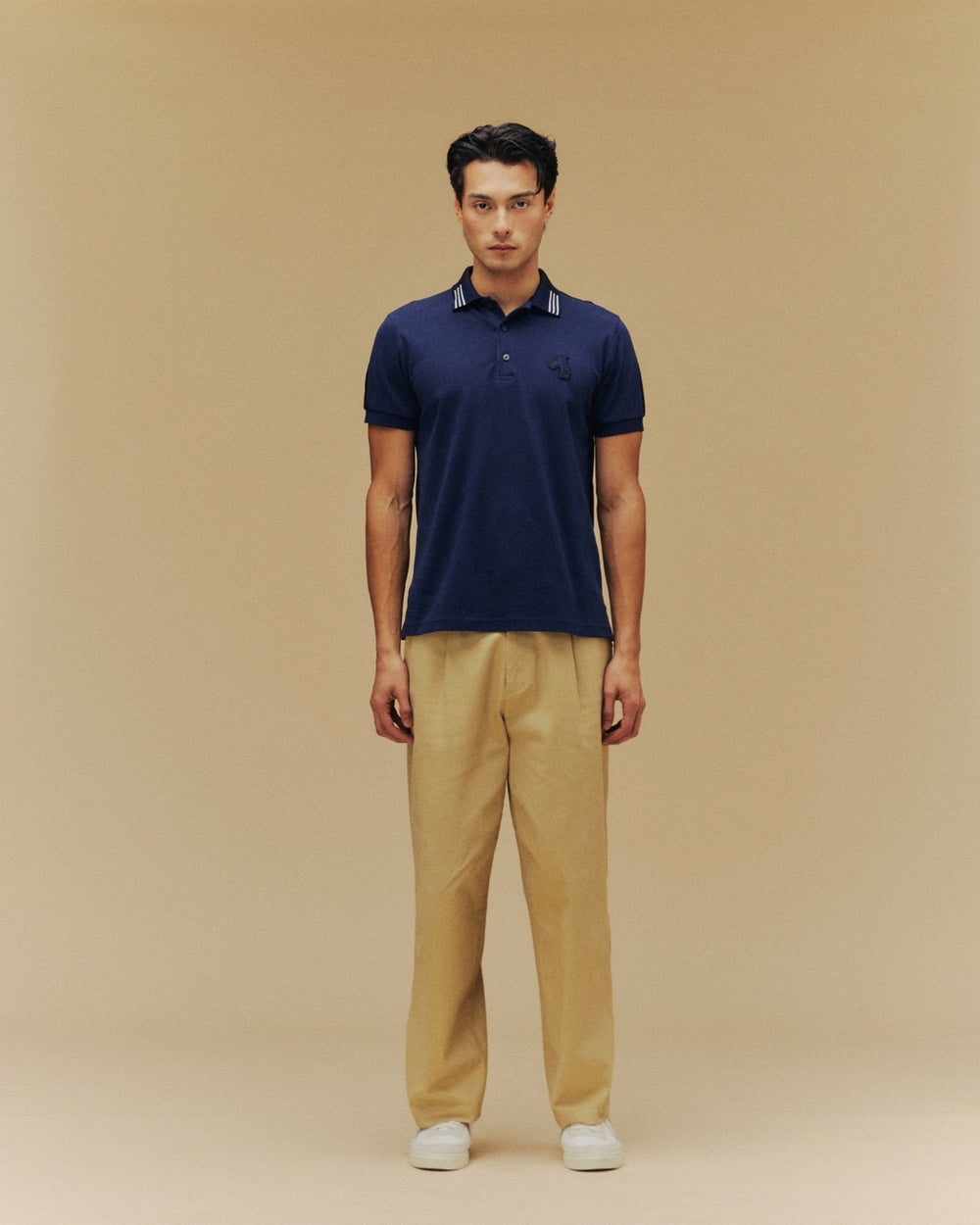 SMILEYHOUND COLOR-BLOCK GOODGATHER POLO SHIRT