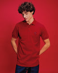 PIQUE POLO SHIRT WITH LOGO EMBROIDERED