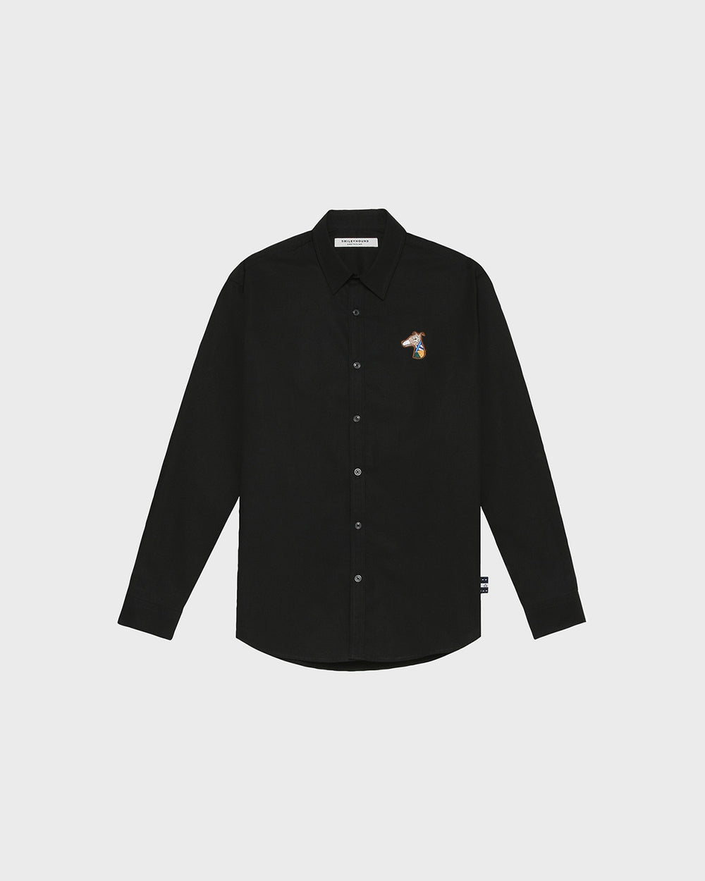 POPLIN SLIM SHIRT WITH LOGO EMBROIDERED