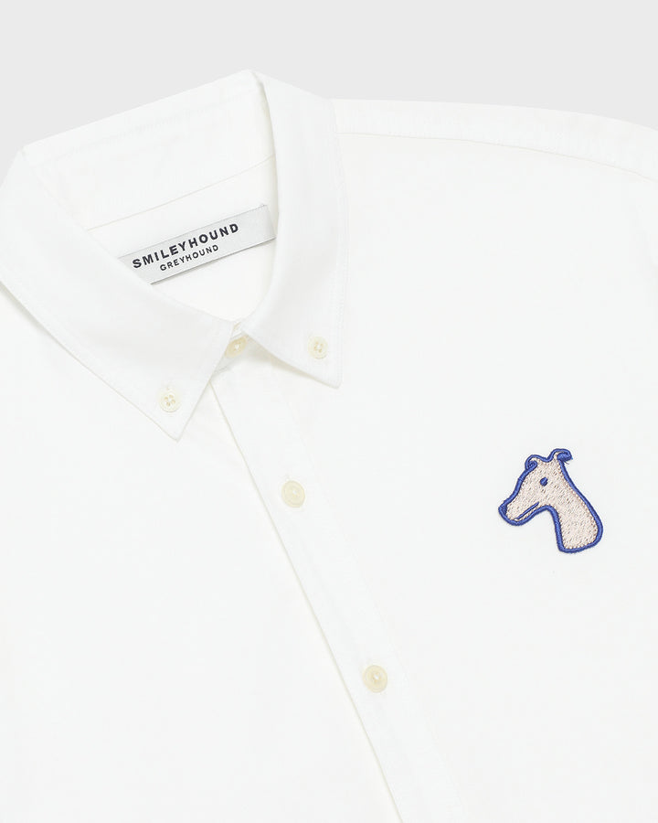 OXFORD SLIM SHIRT WITH LOGO EMBROIDERED