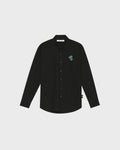 POPLIN REGULAR SHIRT WITH LOGO EMBROIDERED