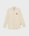 POPLIN SLIM SHIRT WITH LOGO EMBROIDERED