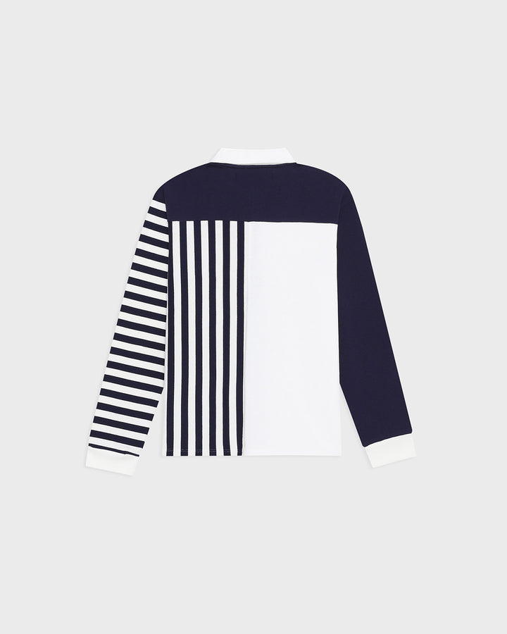 เสื้อโปโลรักบี้บล็อคสี