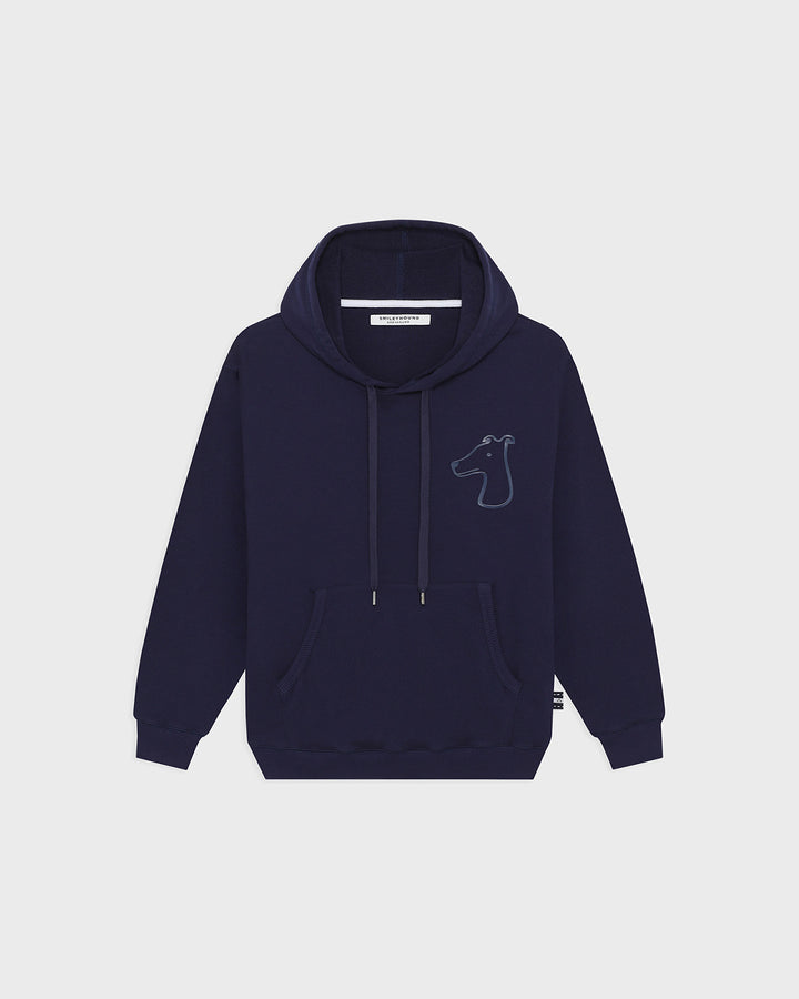 FRENCH TERRY HOODIE WITH BOLD LOGO