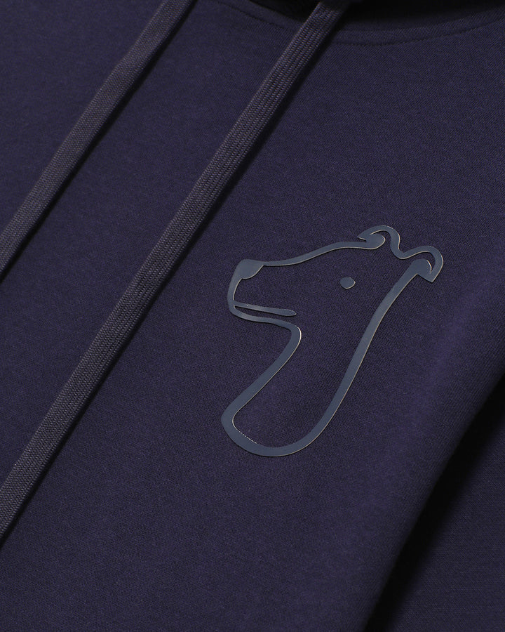FRENCH TERRY HOODIE WITH BOLD LOGO