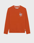 เสื้อสเวตเชิ้ตผ้าเทอร์รี่ฝรั่งเศสพร้อมพิมพ์กราฟิกโลโก้