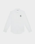 POPLIN SLIM SHIRT WITH LOGO EMBROIDERED