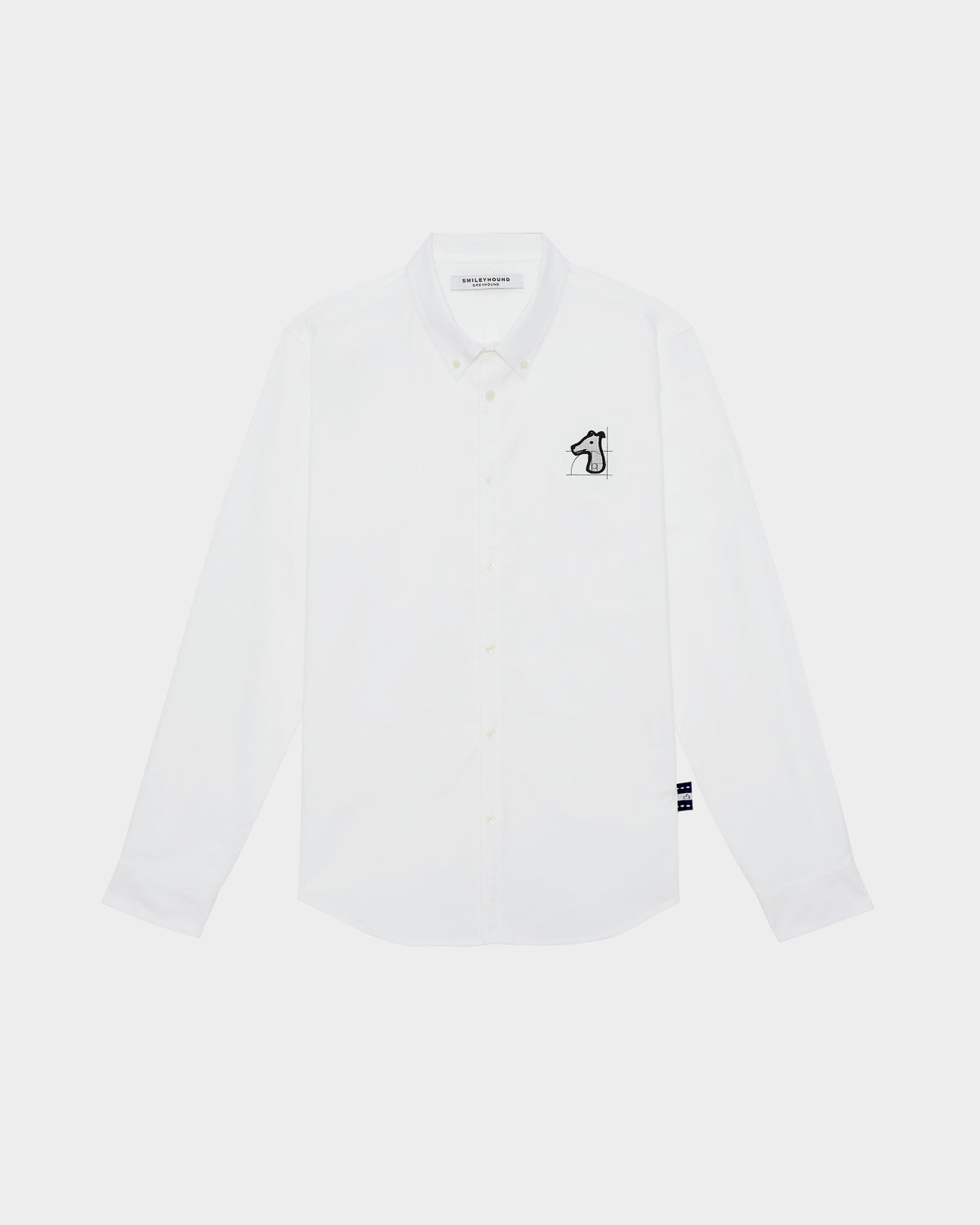 OXFORD SLIM SHIRT WITH LOGO EMBROIDERED