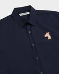 POPLIN REGULAR SHIRT WITH LOGO EMBROIDERED