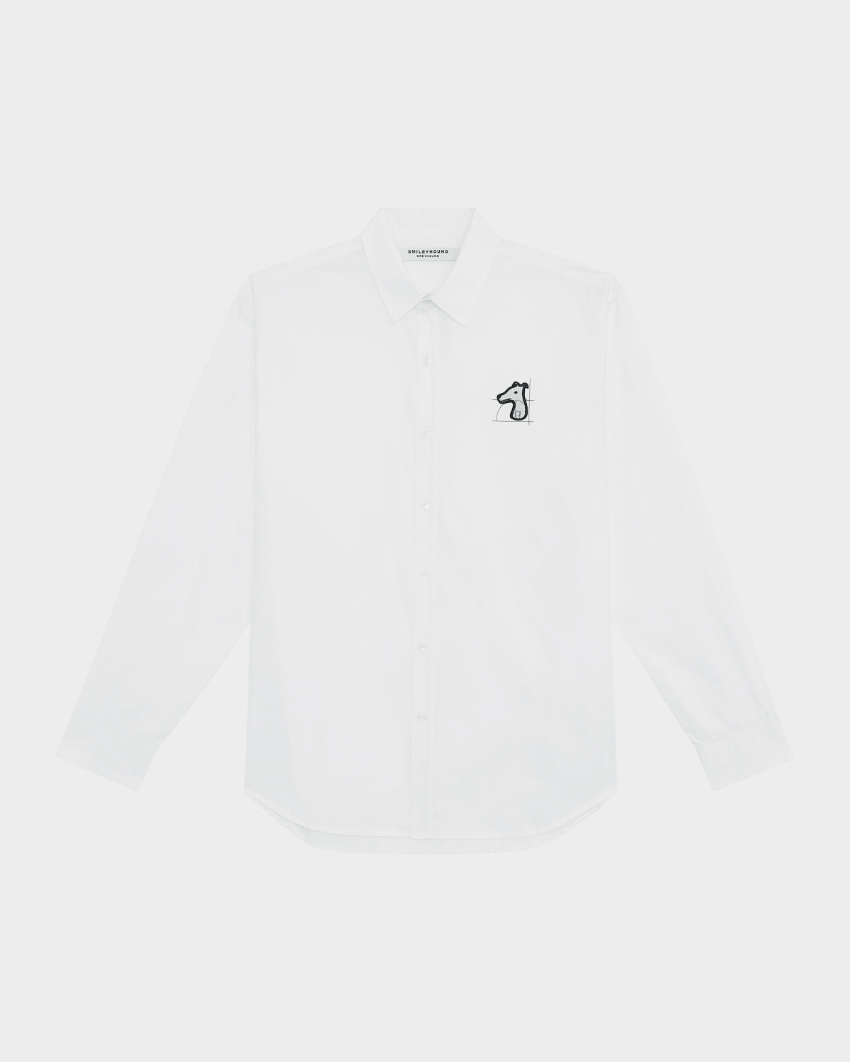 POPLIN REGULAR SHIRT WITH LOGO EMBROIDERED