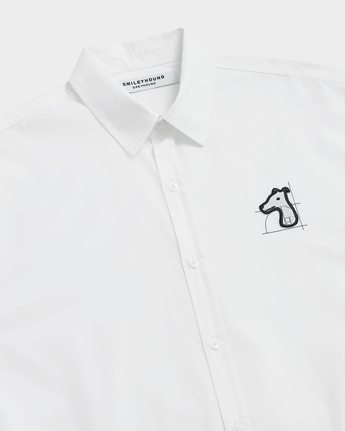 POPLIN REGULAR SHIRT WITH LOGO EMBROIDERED