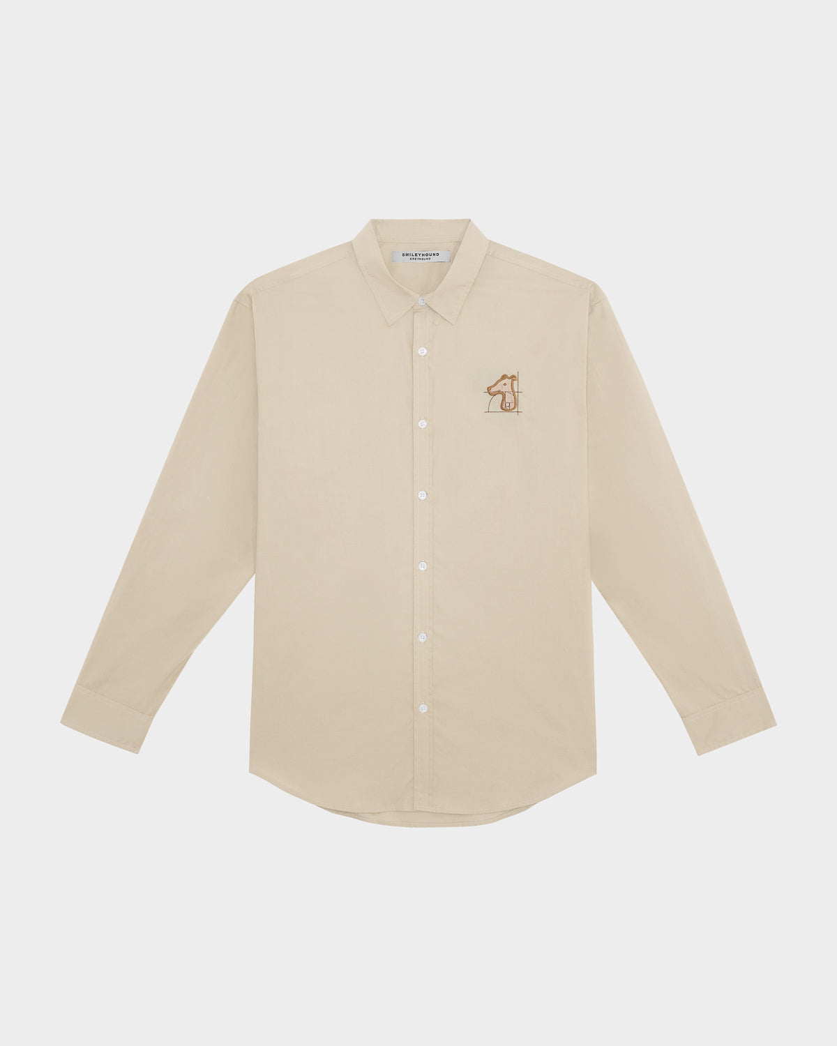 SPECIAL COTTON REGULAR SHIRT WITH LOGO EMBROIDERED