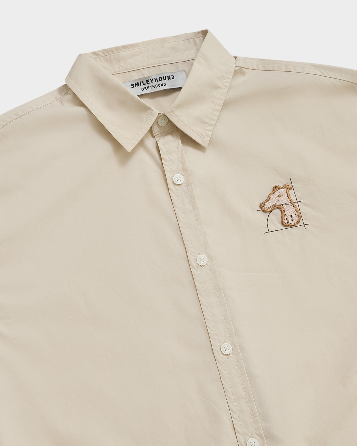 SPECIAL COTTON REGULAR SHIRT WITH LOGO EMBROIDERED