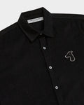 CORDUROY SHIRT WITH LOGO EMBROIDERED