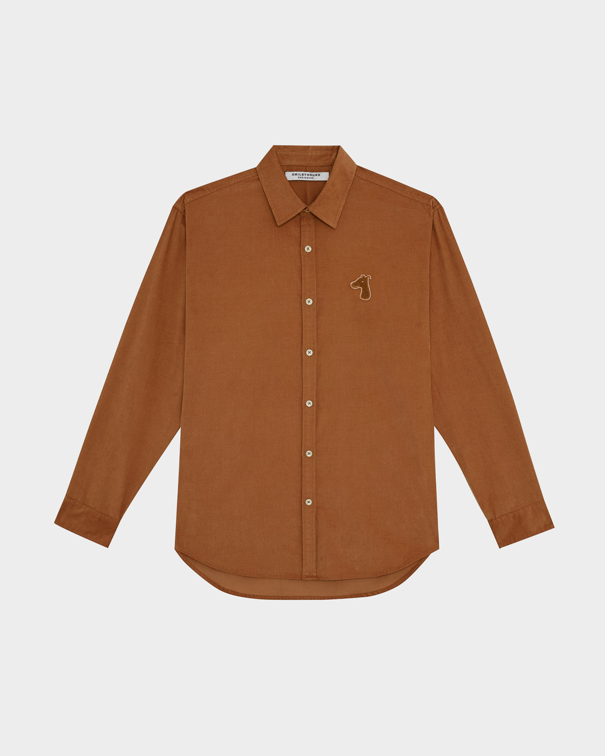 CORDUROY SHIRT WITH LOGO EMBROIDERED