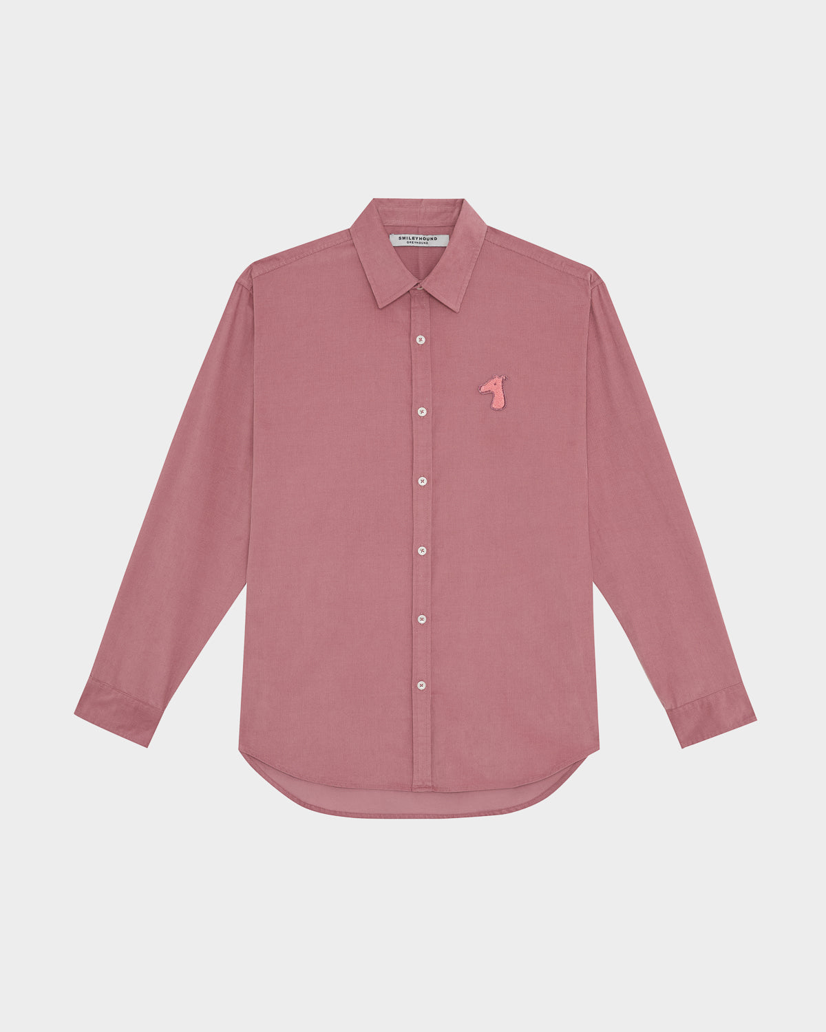 CORDUROY SHIRT WITH LOGO EMBROIDERED