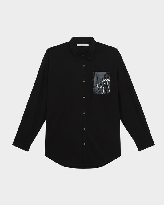 POCKET SHIRT WITH GRAPHIC PRINTED