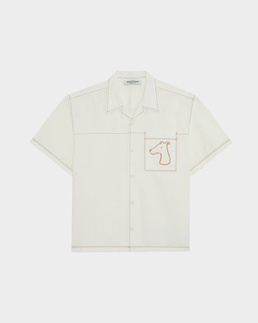 SHORT SLEEVE POCKET SHIRT WITH LOGO EMBROIDERED