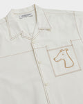 SHORT SLEEVE POCKET SHIRT WITH LOGO EMBROIDERED