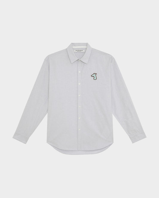 OXFORD REGULAR SHIRT WITH LOGO EMBROIDERED