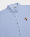 OXFORD SLIM SHIRT WITH LOGO EMBROIDERED