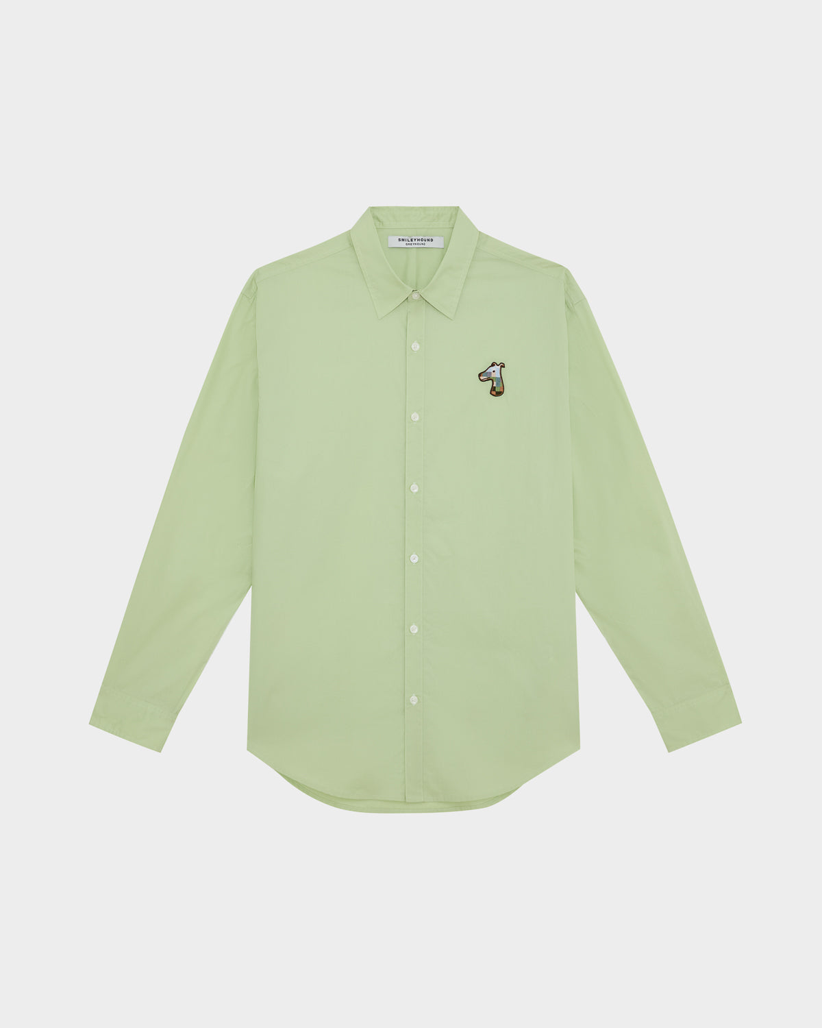 SPECIAL COTTON REGULAR SHIRT WITH LOGO EMBROIDERED