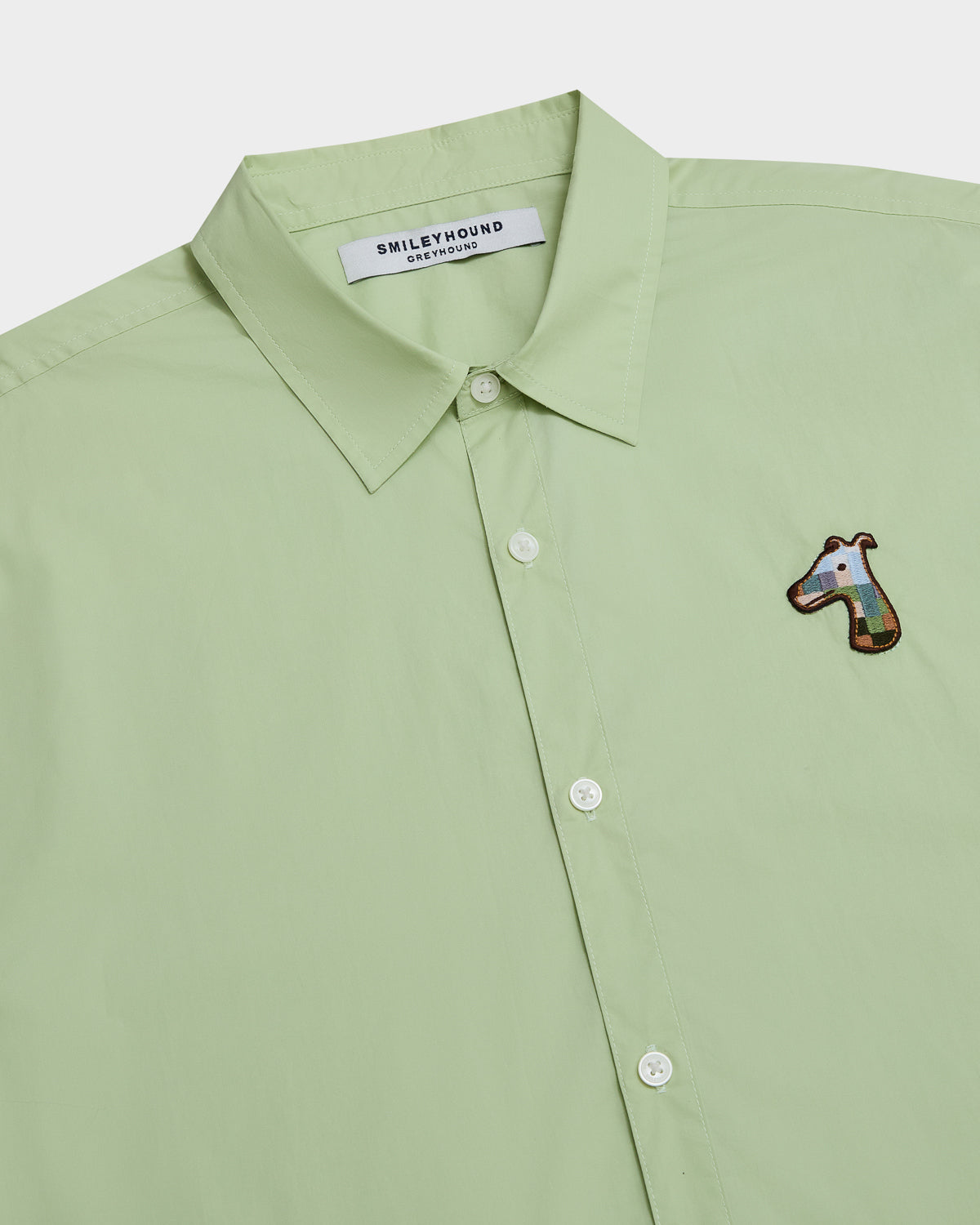 SPECIAL COTTON REGULAR SHIRT WITH LOGO EMBROIDERED