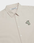 OXFORD SLIM SHIRT WITH LOGO EMBROIDERED