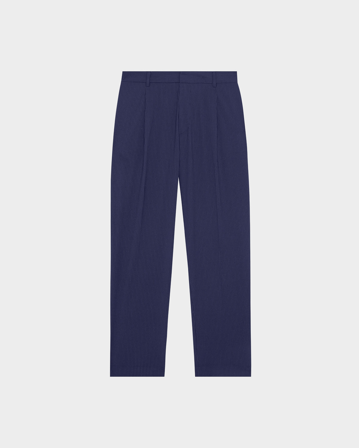 STRAIGHT-LEG POLYESTER BLEND PANTS