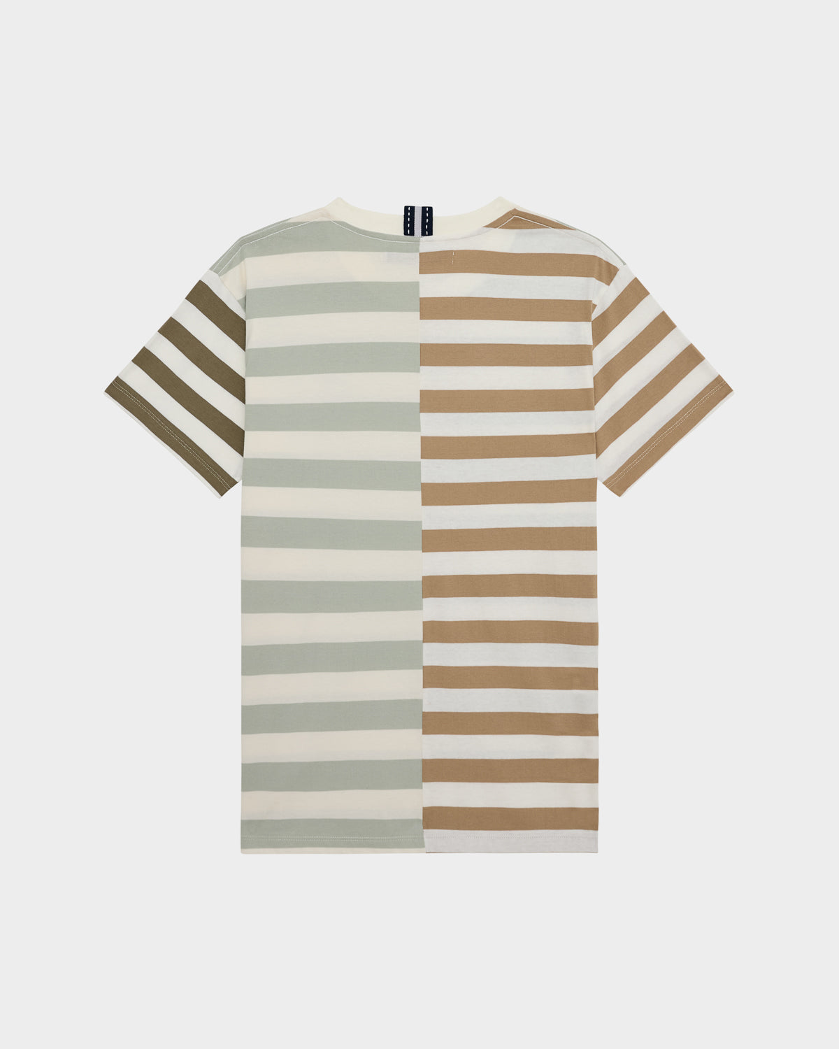 CLASSIC FIT STRIPED T-SHIRT WITH LOGO EMBROIDERED