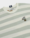 CLASSIC FIT STRIPED T-SHIRT WITH LOGO EMBROIDERED