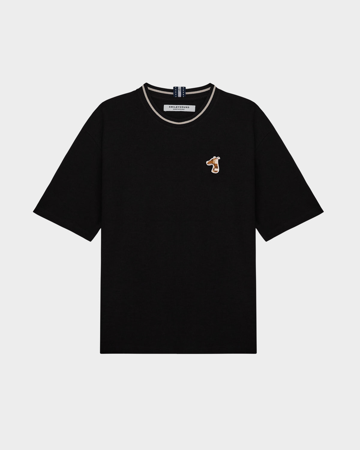 BOXY FIT T-SHIRT WITH LOGO EMBROIDERED