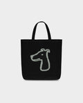 SMILEYHOUND KNIT TOTE BAG WITH LOGO EMBROIDERED