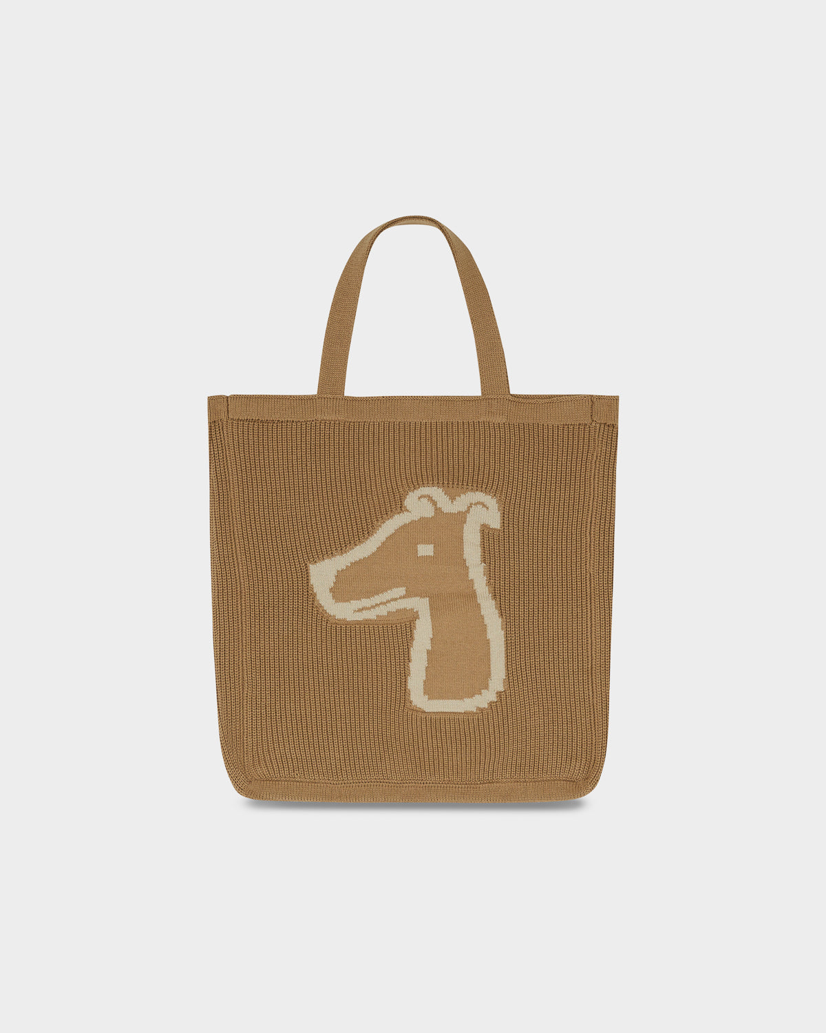 SMILEYHOUND KNIT TOTE BAG WITH LOGO EMBROIDERED