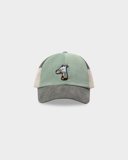 COTTON CORDUROY CAP WITH LOGO EMBROIDERED