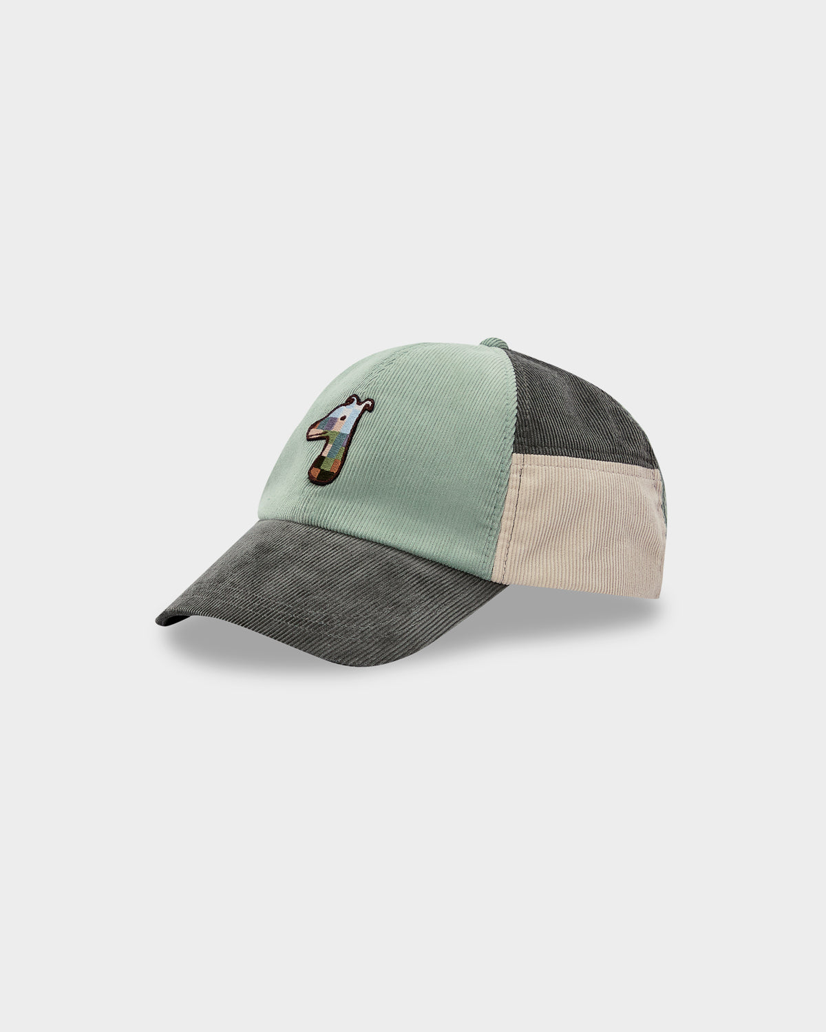 COTTON CORDUROY CAP WITH LOGO EMBROIDERED