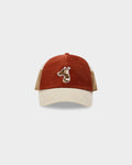 COTTON CORDUROY CAP WITH LOGO EMBROIDERED