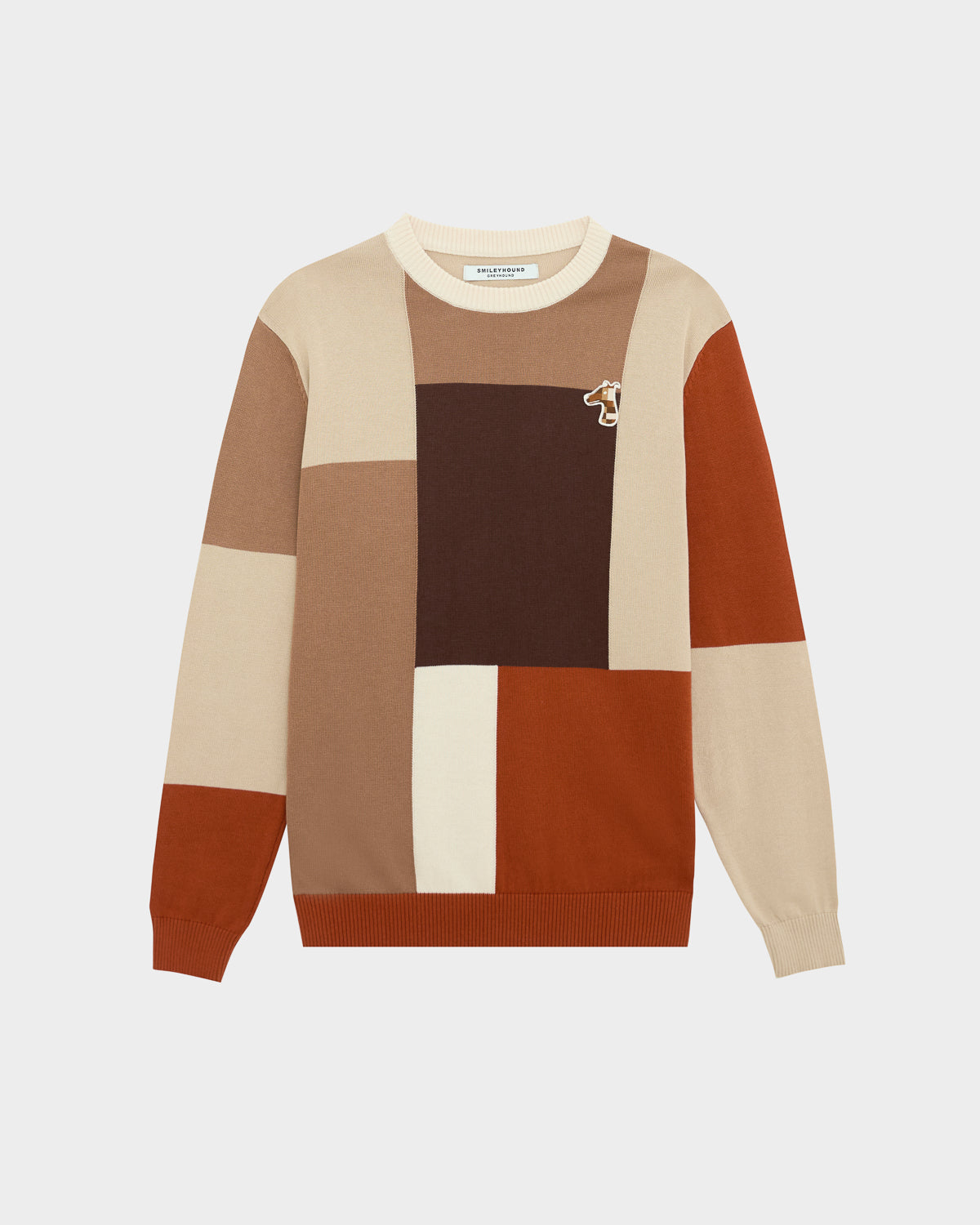 COLOR-BLOCK SWEATSHIRT WITH LOGO EMBROIDERED