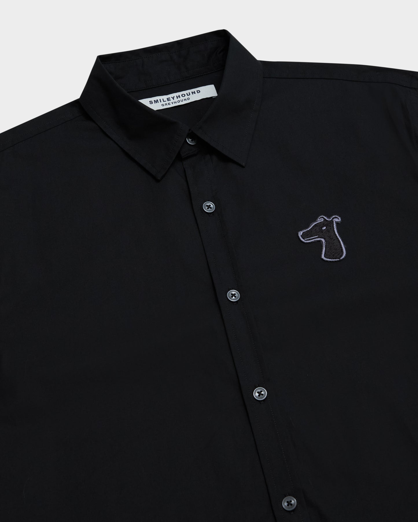 POPLIN SLIM SHIRT WITH LOGO EMBROIDERED