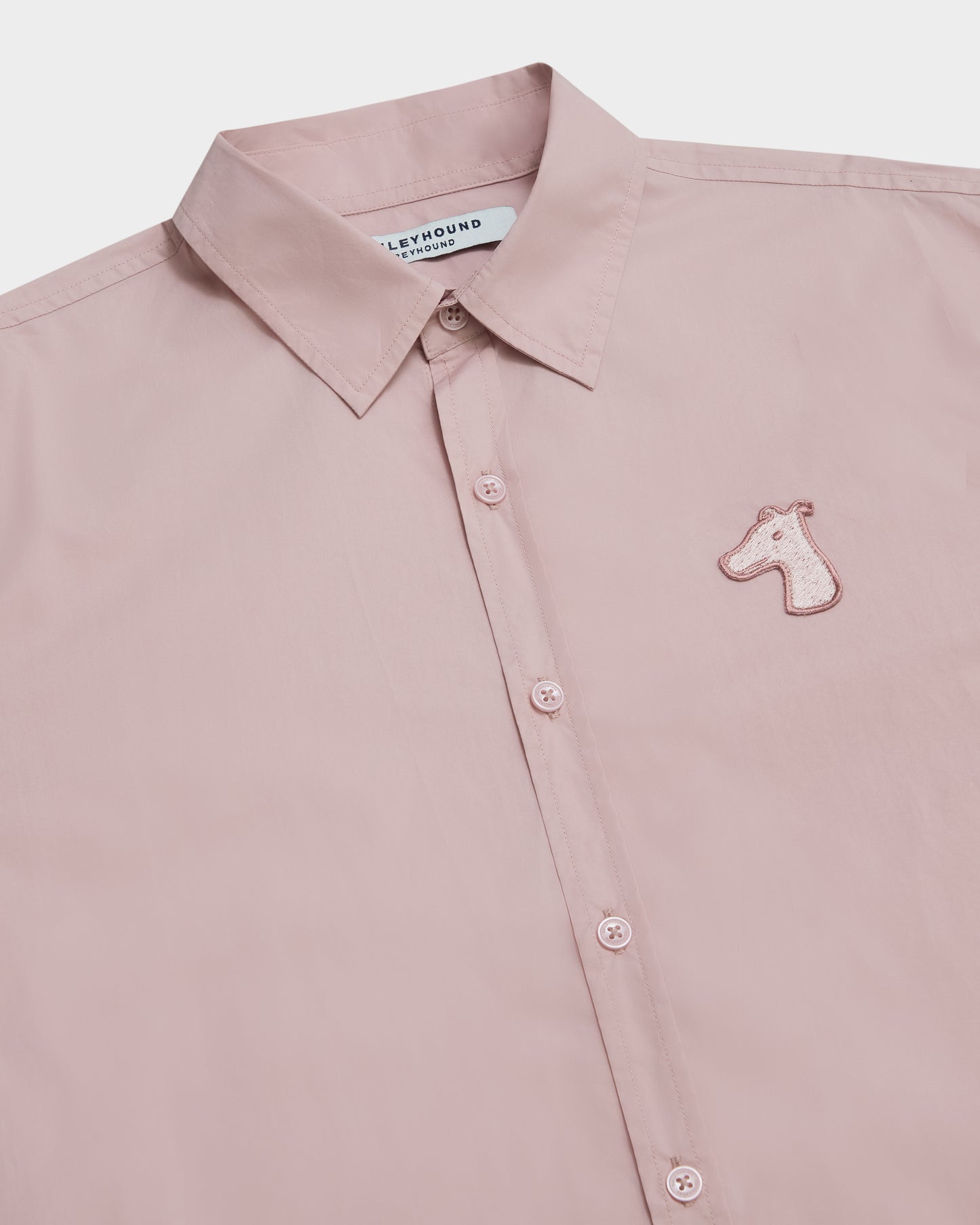 POPLIN SLIM SHIRT WITH LOGO EMBROIDERED