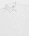 POPLIN SLIM SHIRT WITH LOGO EMBROIDERED