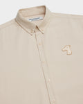 OXFORD SLIM SHIRT WITH LOGO EMBROIDERED