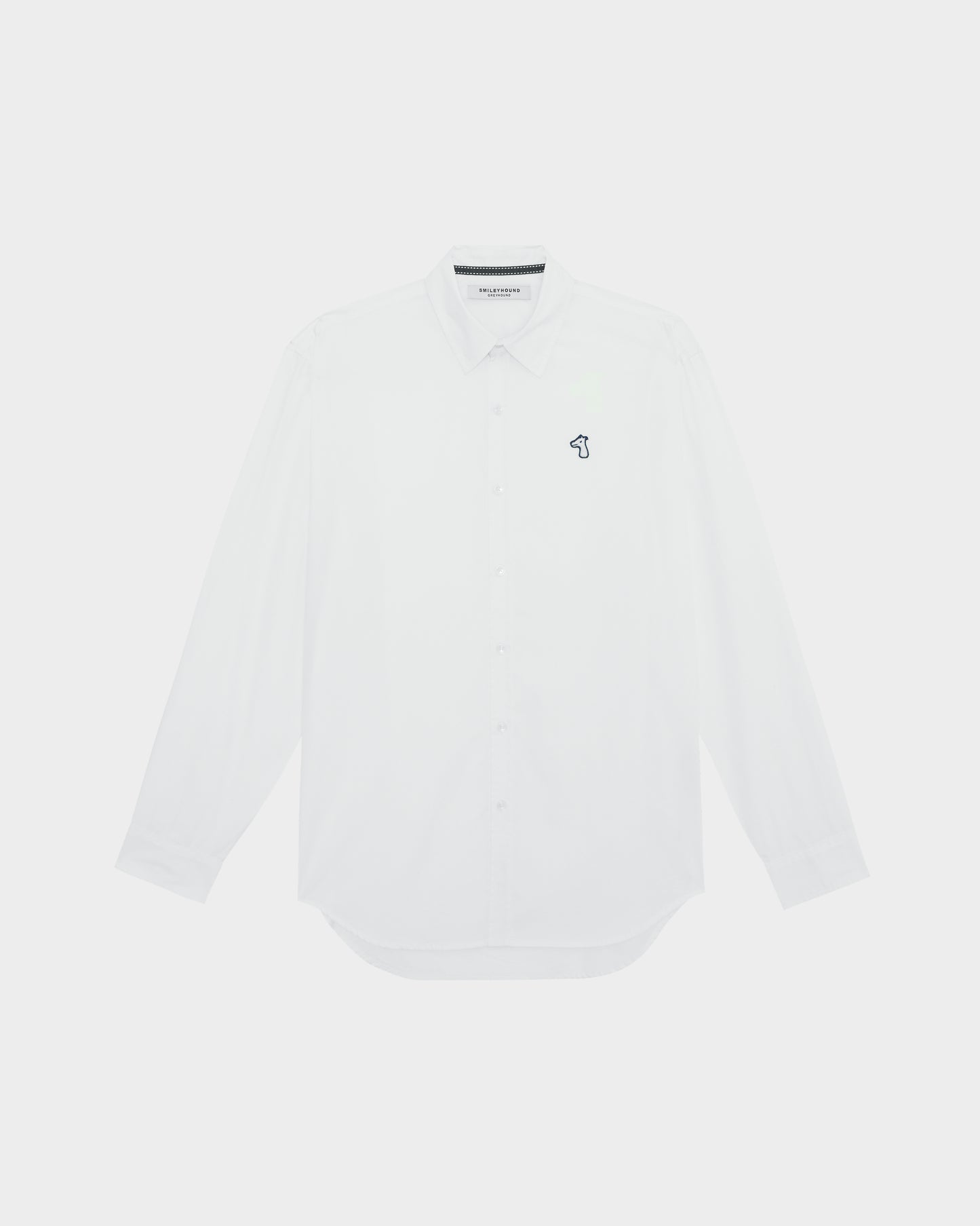 POPLIN REGULAR SHIRT WITH LOGO EMBROIDERED